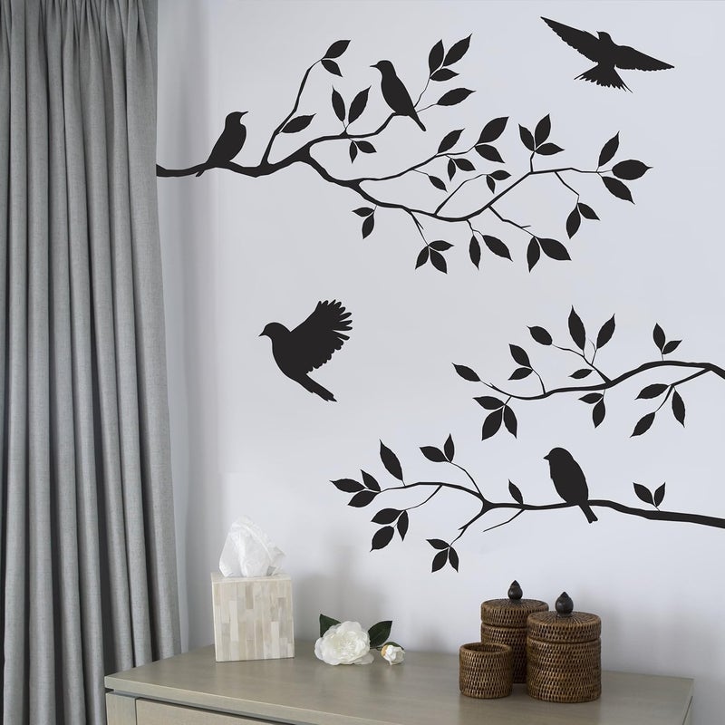 Picniva Burnish Birds & Blossoms Vinyl Wall Decal, 16 x 24-Inches - Image 2
